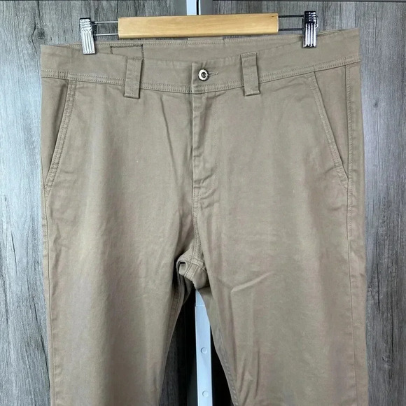 PEdALED Mens Chino Pants Khaki Size 34 Cycling Trousers Made in Italy - Picture 2 of 9